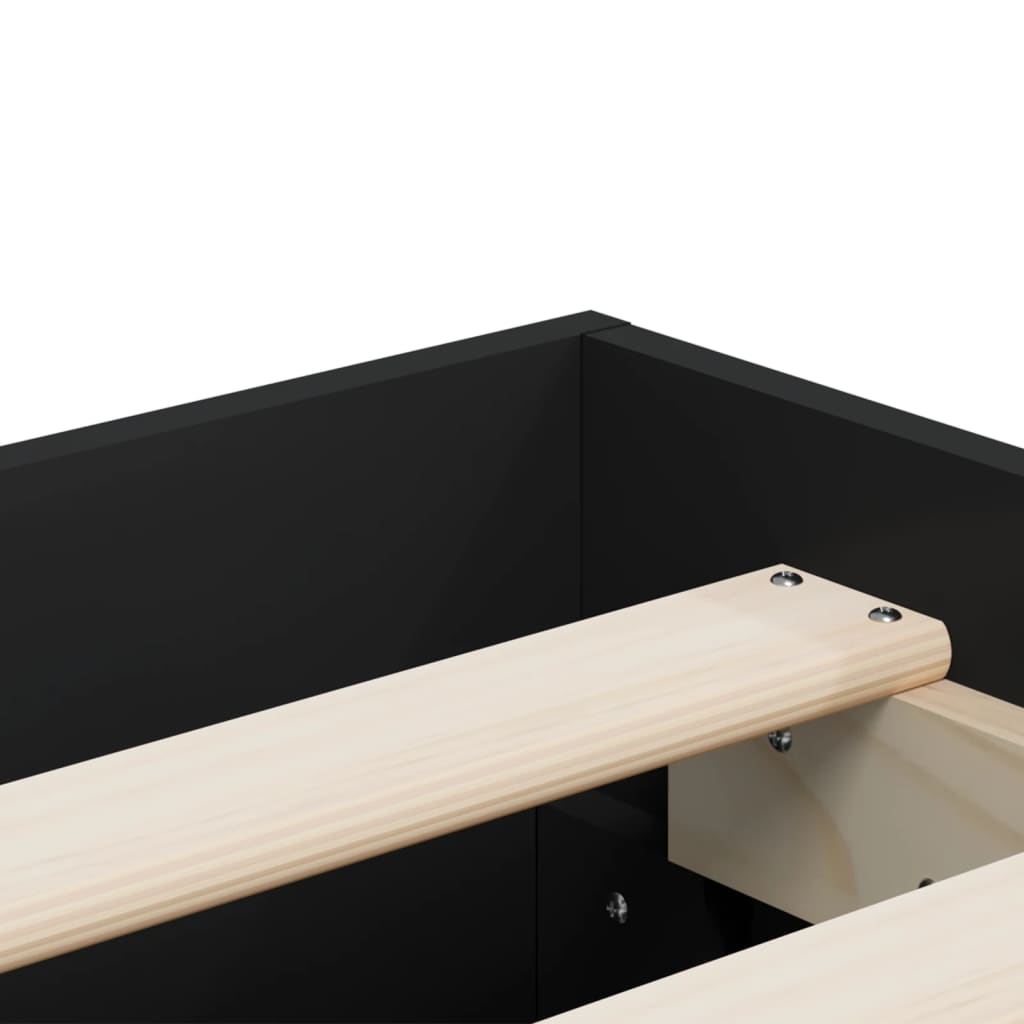 Modern Wooden Emperor Size 2m Bed Frame Base With Storage Drawers