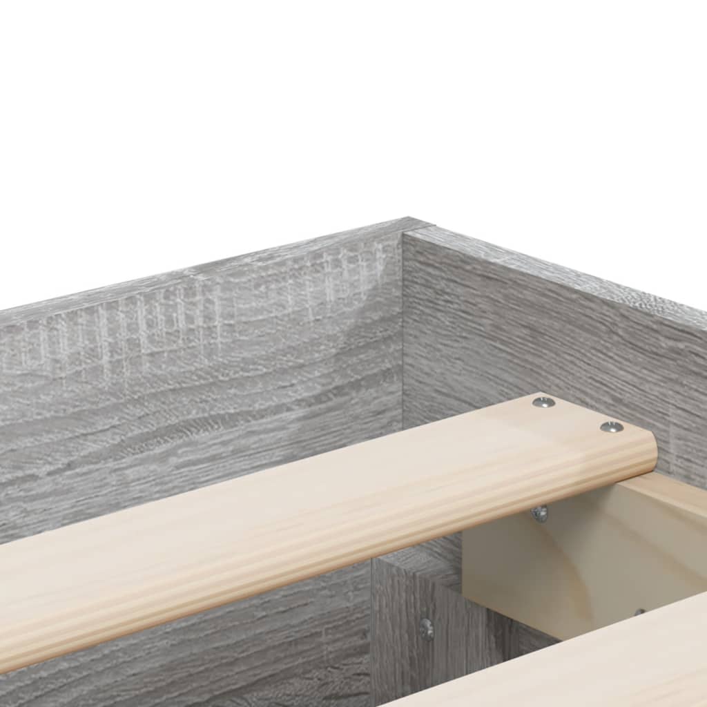 Modern Wooden Emperor Size 2m Bed Frame Base With Storage Drawers