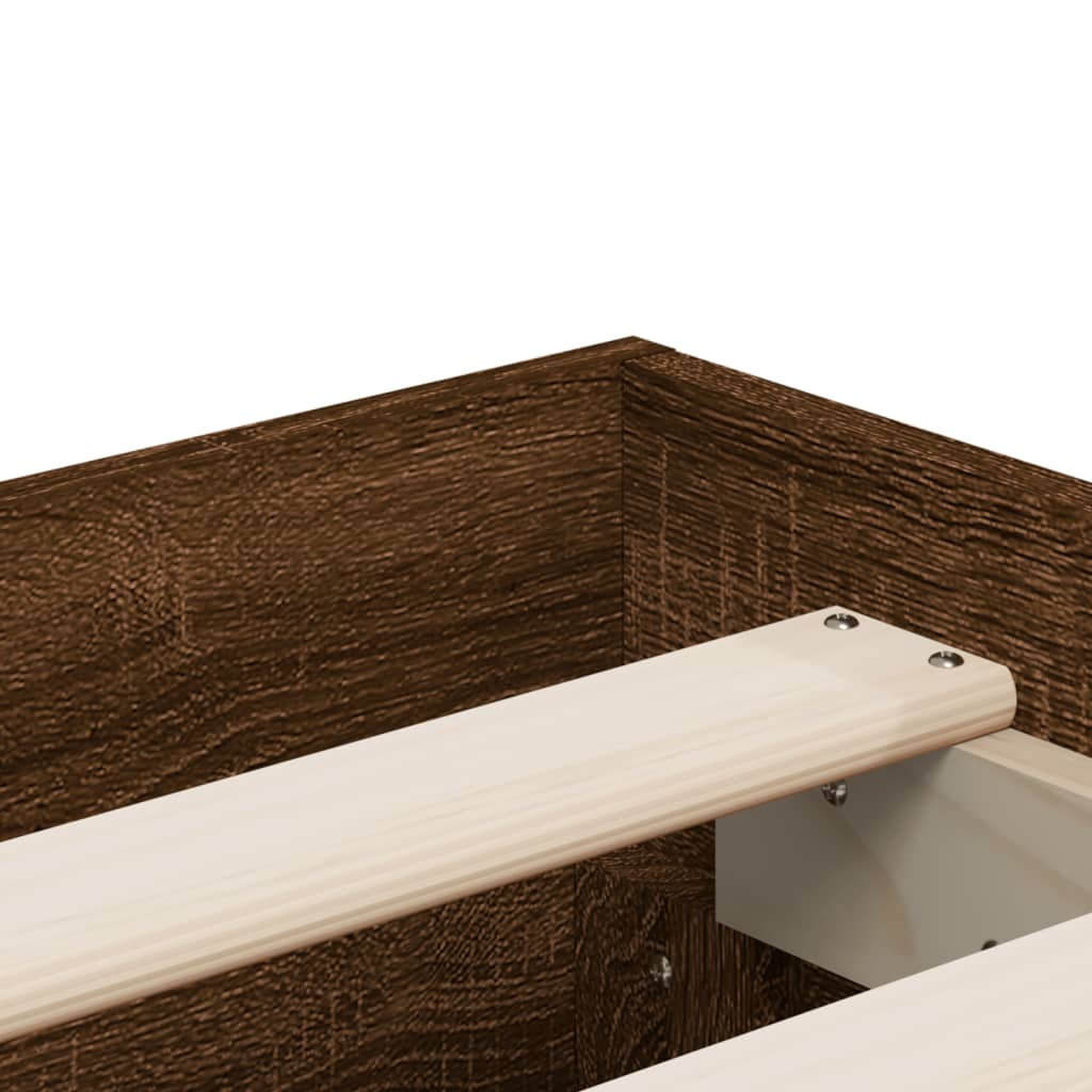 Modern Wooden Emperor Size 2m Bed Frame Base With Storage Drawers