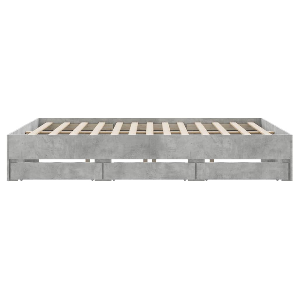 Modern Wooden Super King Size 1.8m Bed Frame Base With Storage Drawers