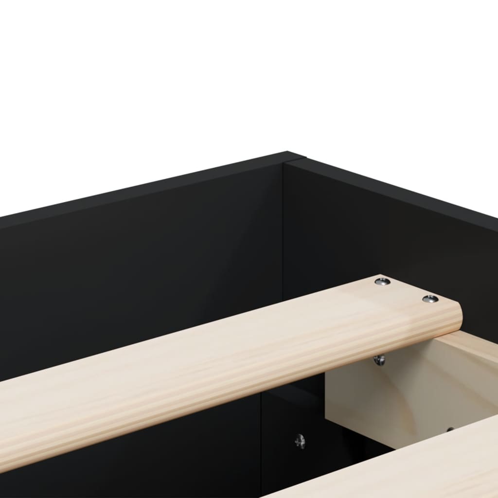 Modern Wooden Queen Size 160cm Bed Frame Base With Storage Drawers