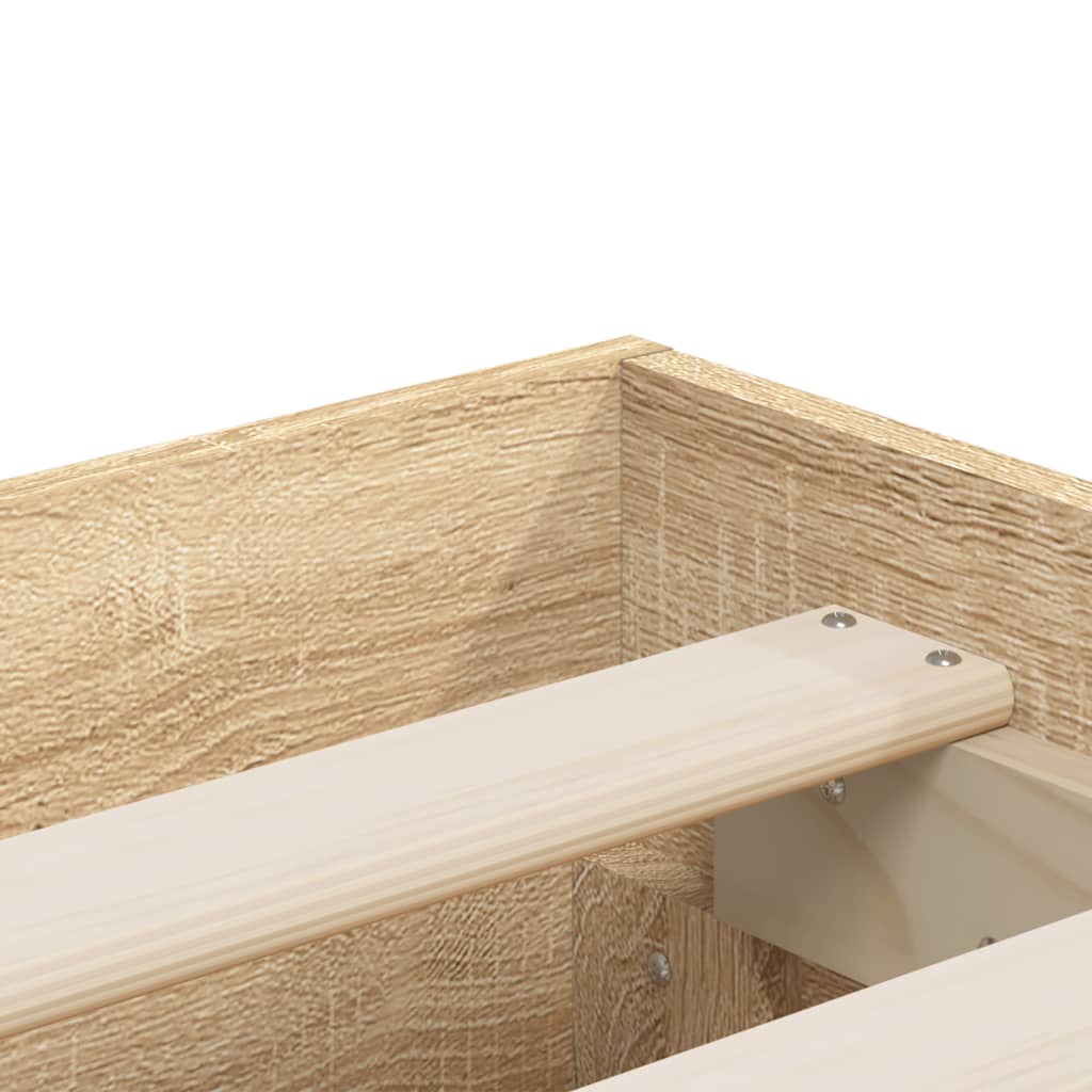 Modern Wooden Queen Size 160cm Bed Frame Base With Storage Drawers