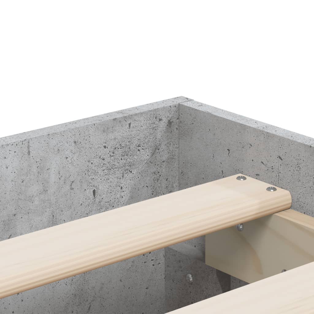 Modern Wooden Queen Size 160cm Bed Frame Base With Storage Drawers