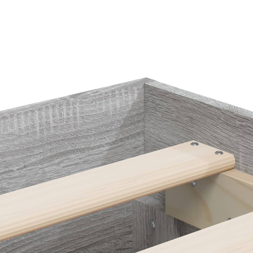 Modern Wooden Queen Size 160cm Bed Frame Base With Storage Drawers