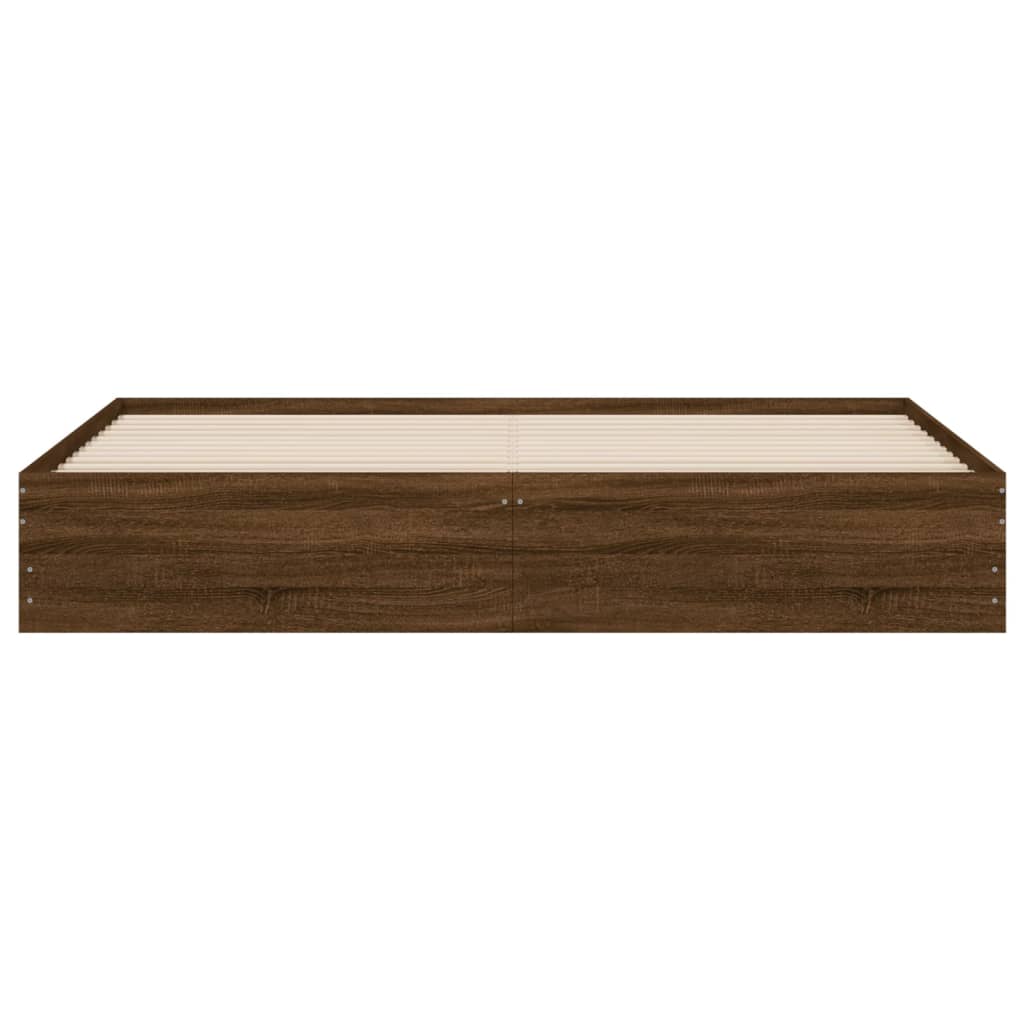 Modern Wooden Queen Size 160cm Bed Frame Base With Storage Drawers