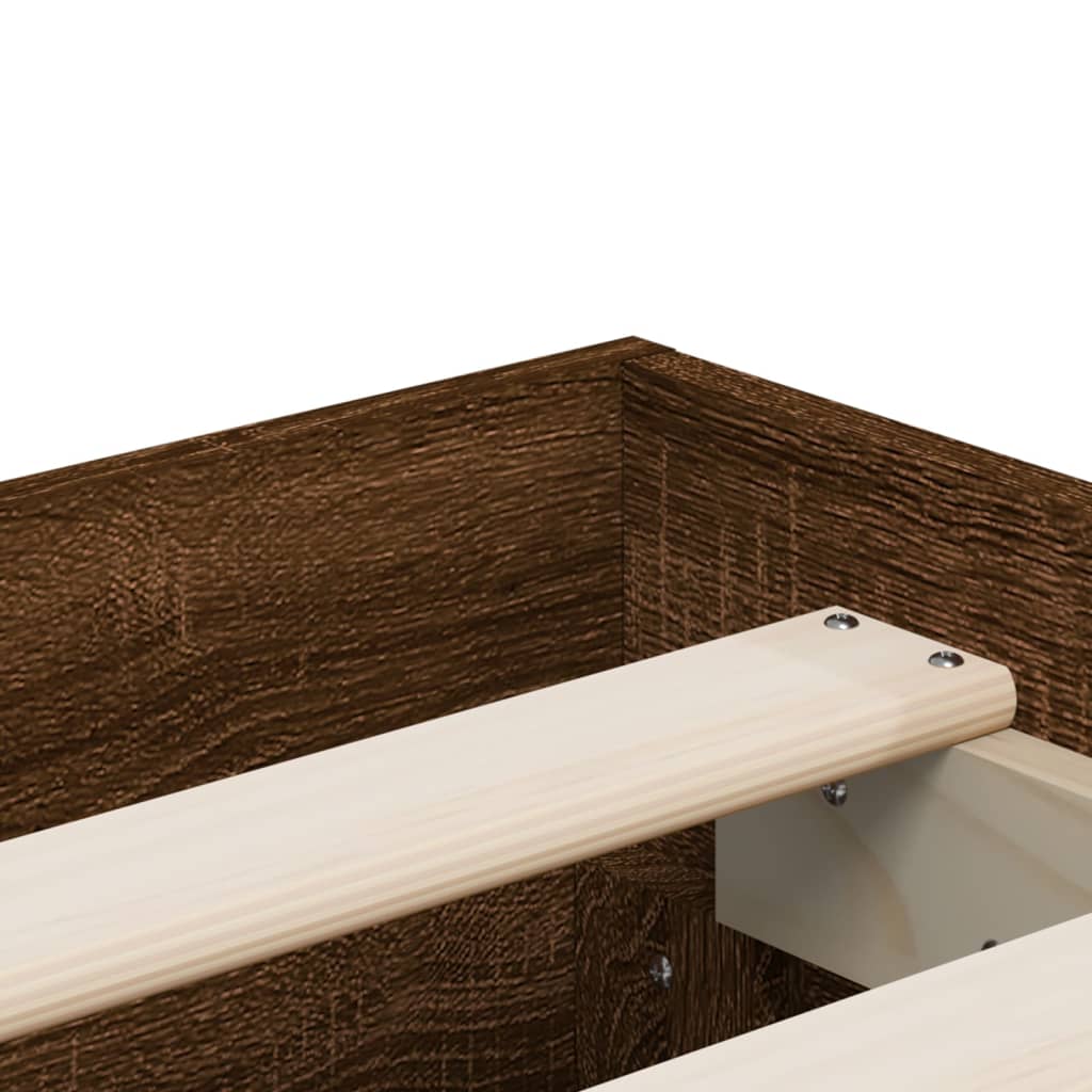 Modern Wooden Queen Size 160cm Bed Frame Base With Storage Drawers