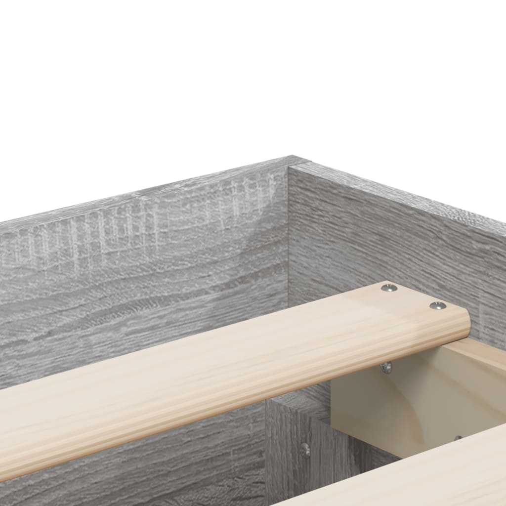 Modern Wooden King Size 150cm Bed Frame Base With Storage Drawers