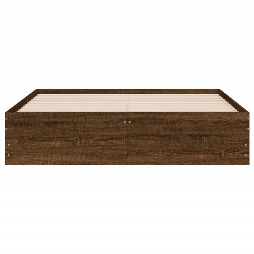 Modern Wooden King Size 150cm Bed Frame Base With Storage Drawers