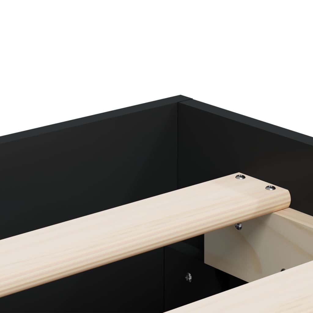 Modern Wooden Double Size 135cm Bed Frame Base With Storage Drawers