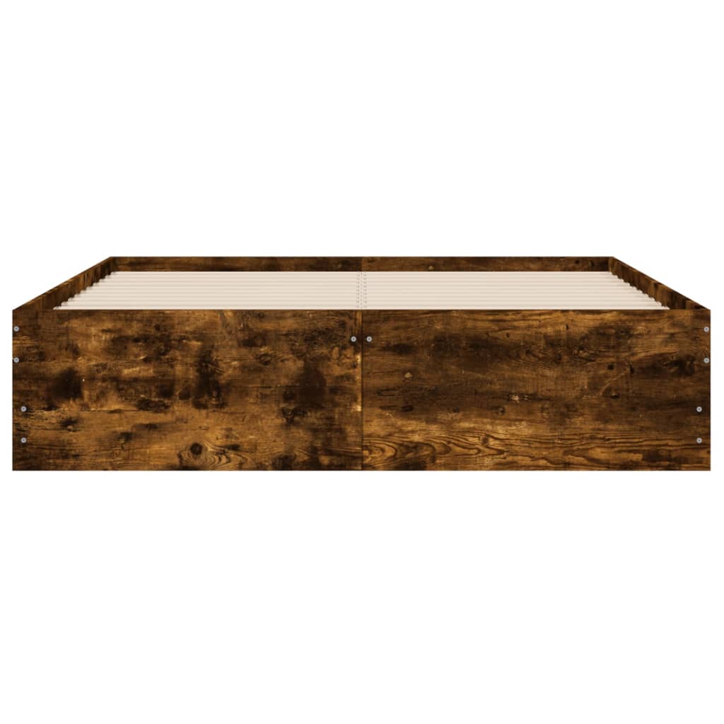 Modern Wooden Double Size 135cm Bed Frame Base With Storage Drawers