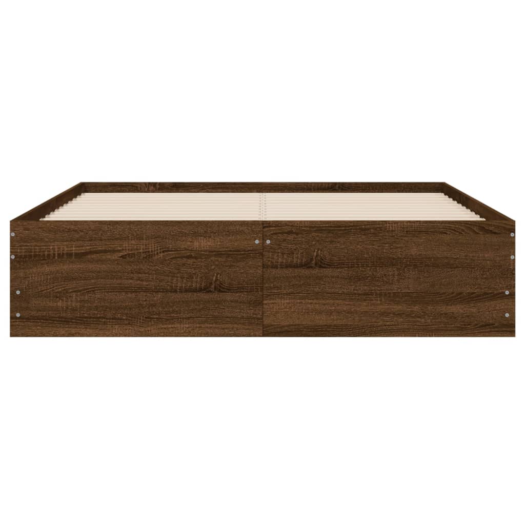 Modern Wooden Double Size 135cm Bed Frame Base With Storage Drawers
