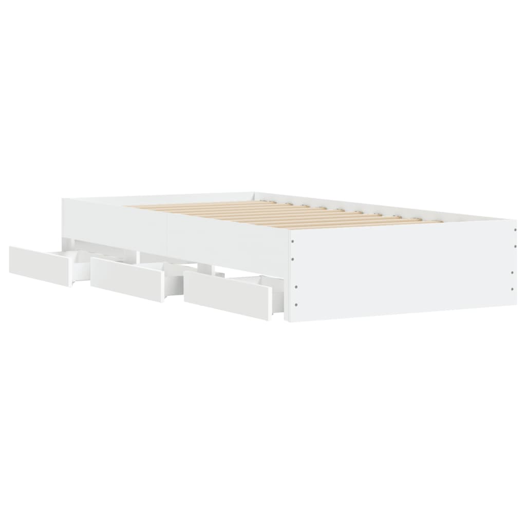 Modern Wooden Single Size 90cm Bed Frame Base With Storage Drawers