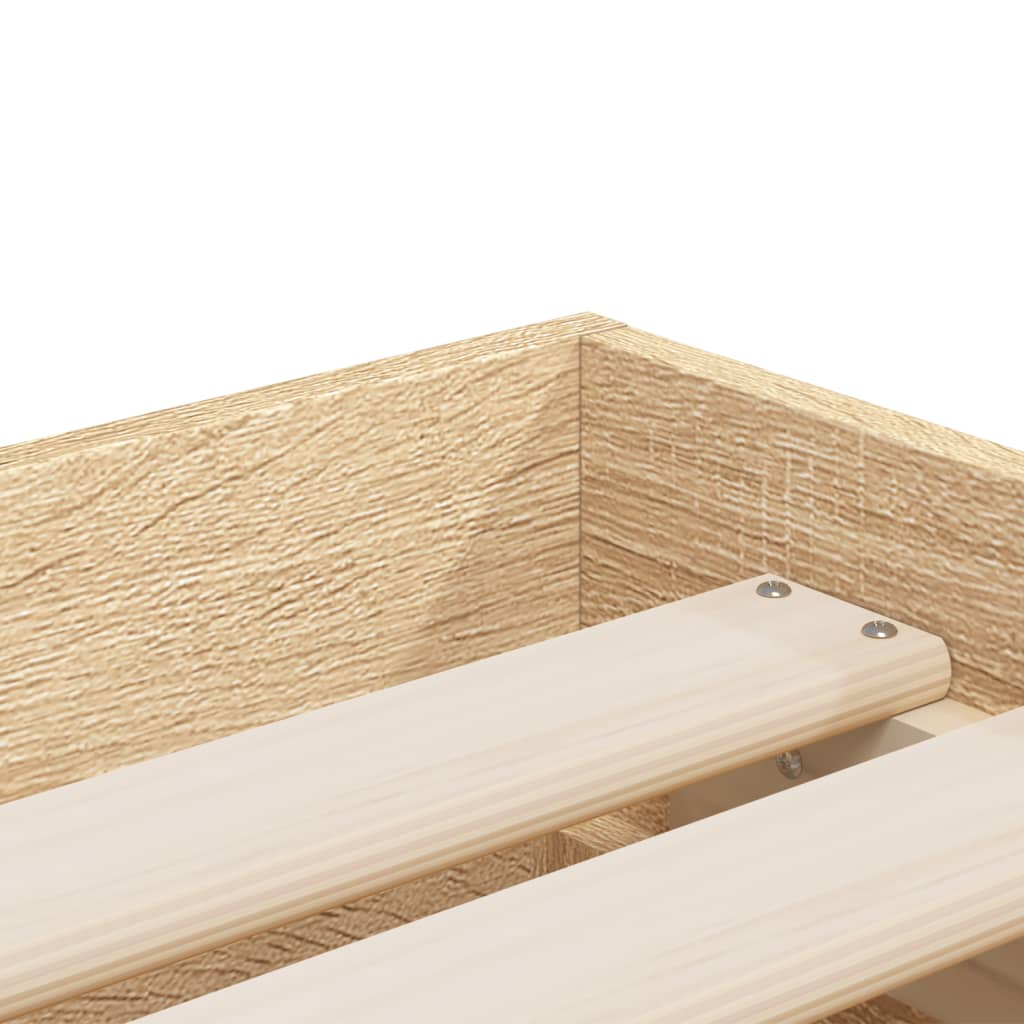 Modern Wooden Single Size 90cm Bed Frame Base With Storage Drawers