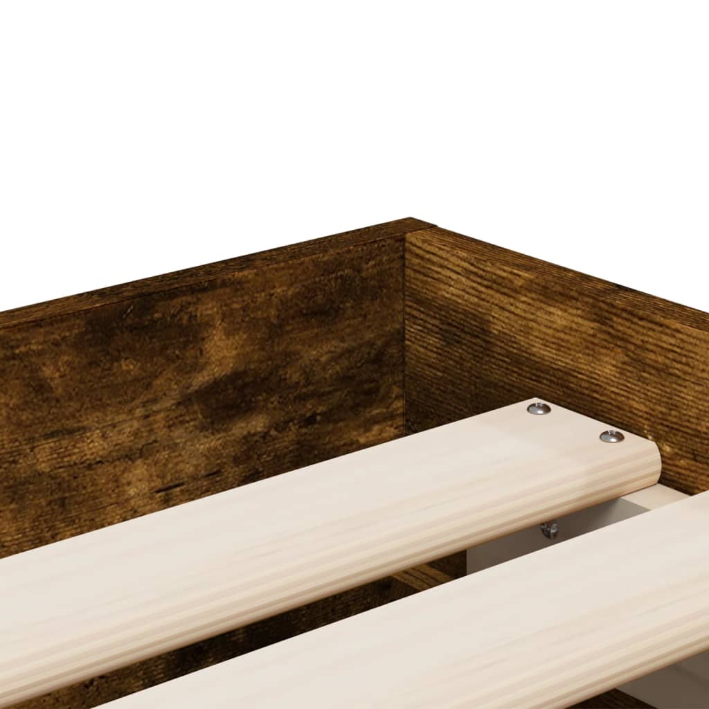 Modern Wooden Single Size 90cm Bed Frame Base With Storage Drawers