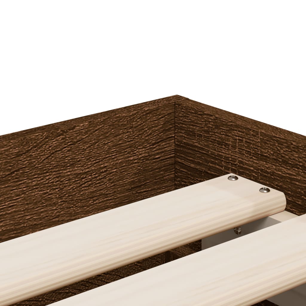 Modern Wooden Single Size 90cm Bed Frame Base With Storage Drawers