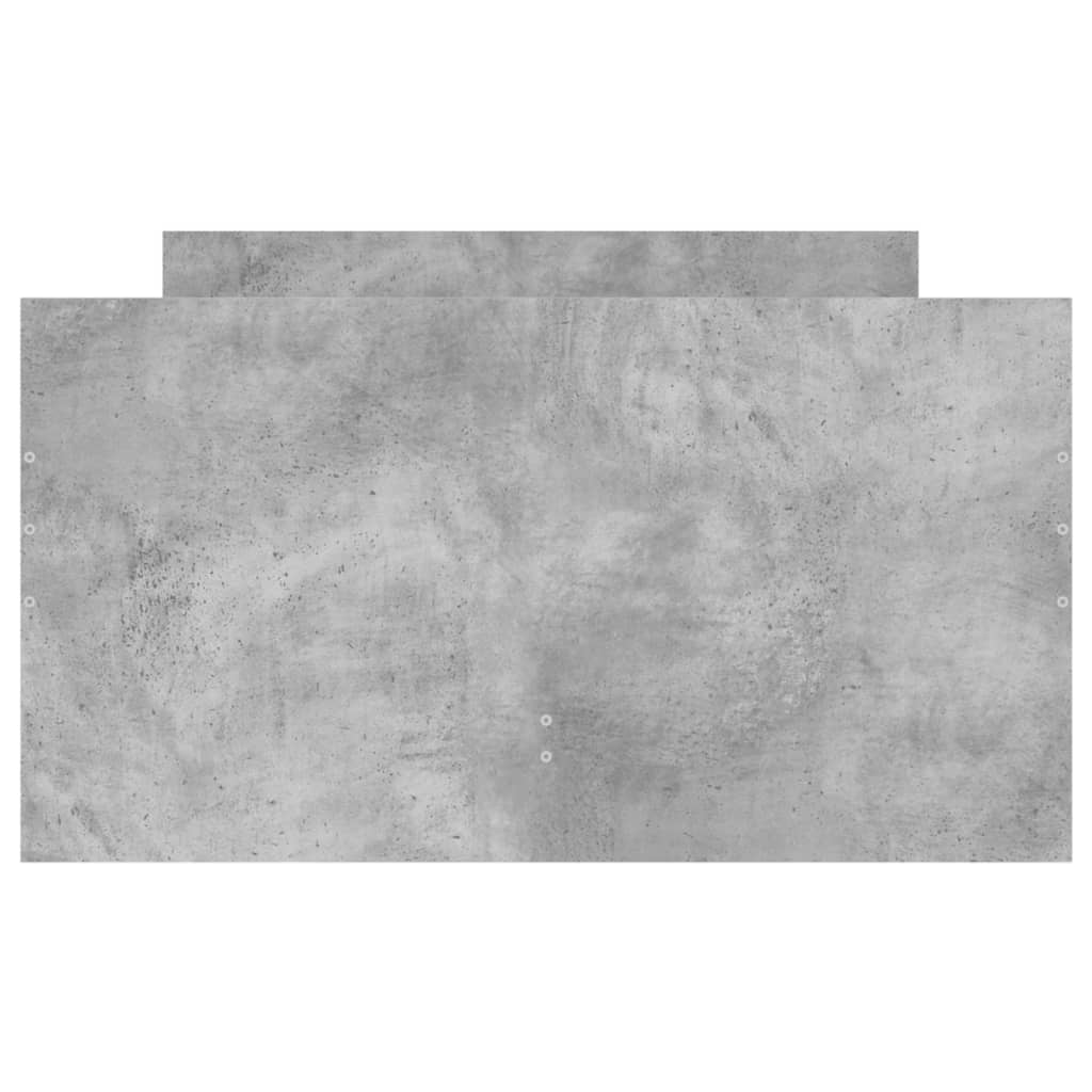 Bed Frame with Drawers without Mattress Concrete Grey 100x200 cm