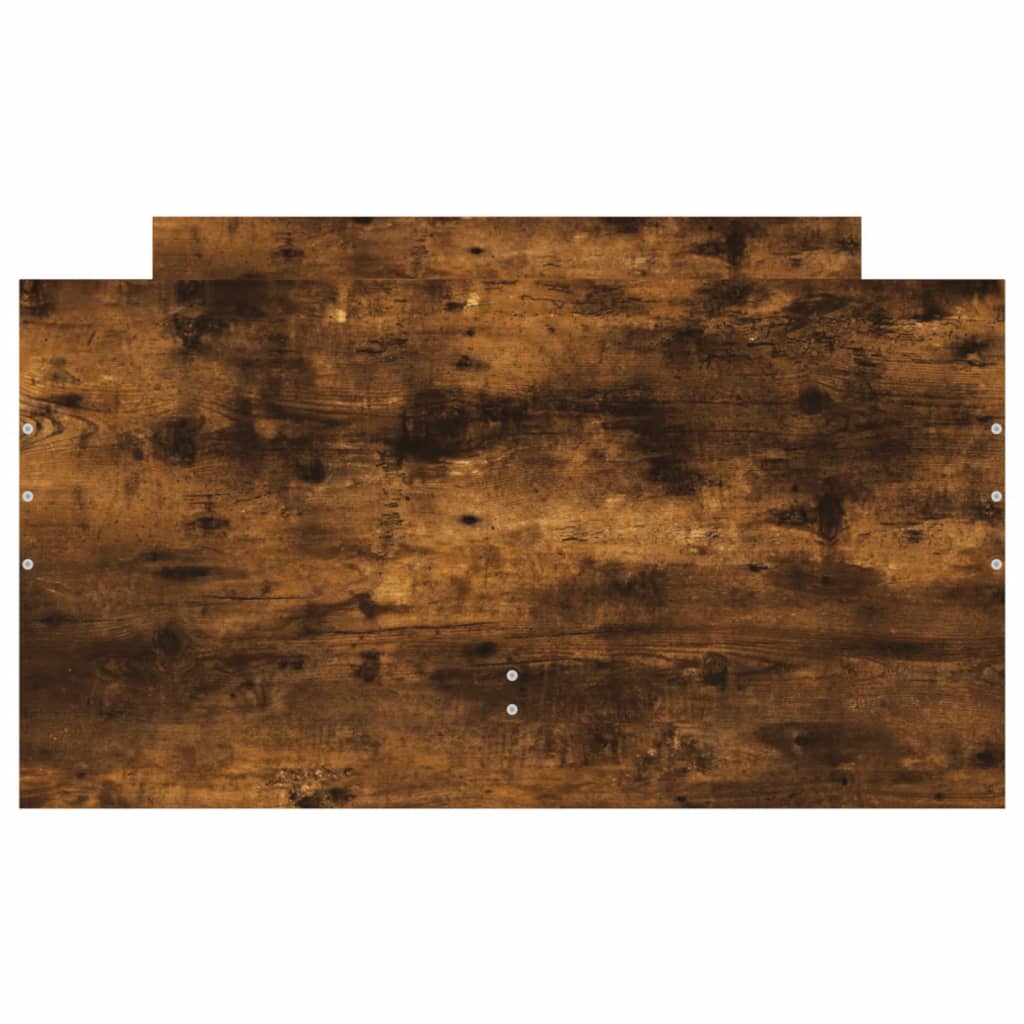 Bed Frame with Drawers without Mattress Smoked Oak 100x200 cm