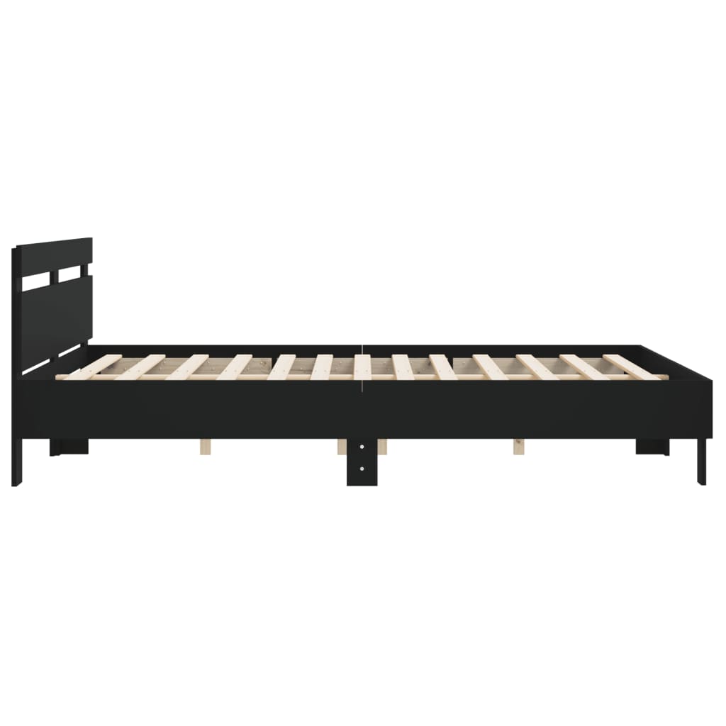 Modern Wooden Super King Size 1.8m Bed Frame Base With Headboard Wood Beds