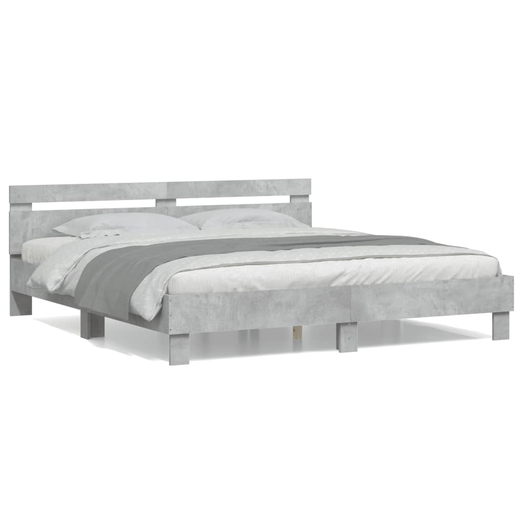 Modern Wooden Super King Size 1.8m Bed Frame Base With Headboard Wood Beds