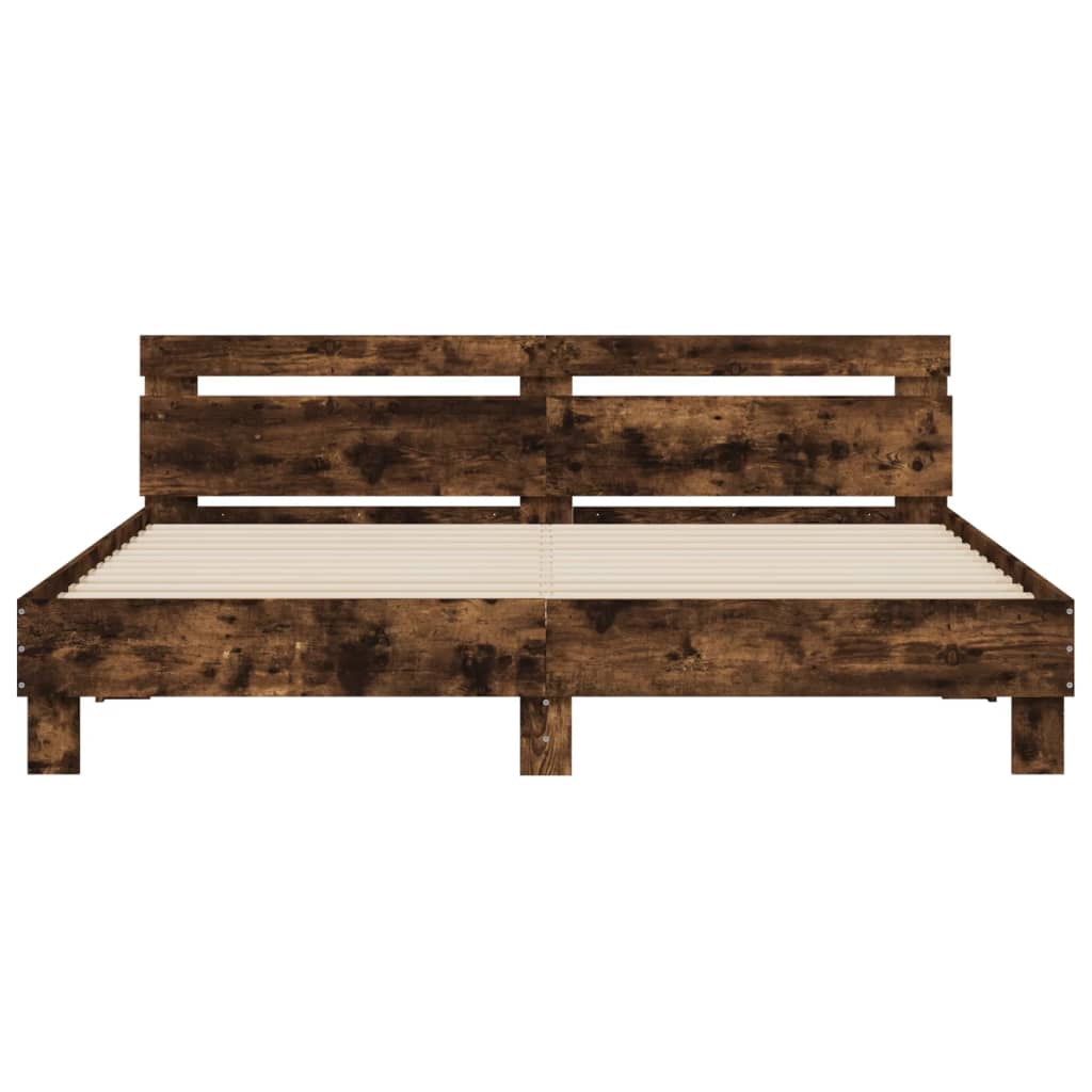 Modern Wooden Super King Size 1.8m Bed Frame Base With Headboard Wood Beds