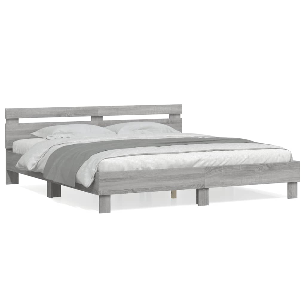 Modern Wooden Super King Size 1.8m Bed Frame Base With Headboard Wood Beds