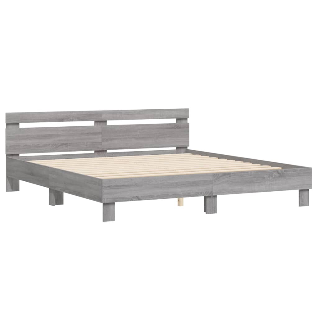 Modern Wooden Super King Size 1.8m Bed Frame Base With Headboard Wood Beds