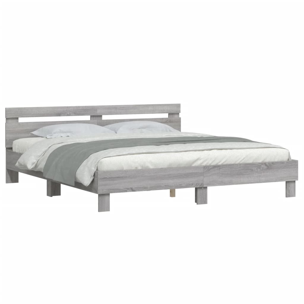 Modern Wooden Super King Size 1.8m Bed Frame Base With Headboard Wood Beds