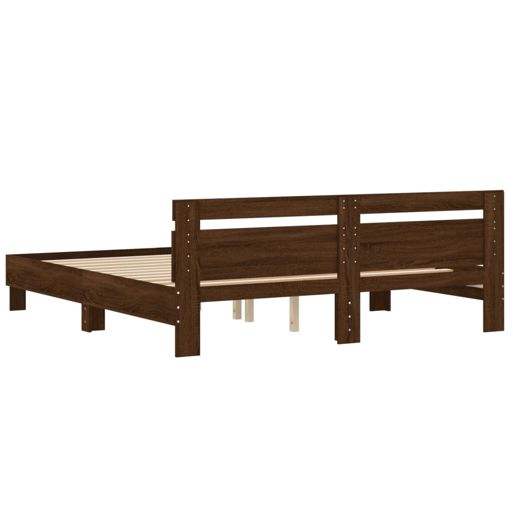 Modern Wooden Super King Size 1.8m Bed Frame Base With Headboard Wood Beds