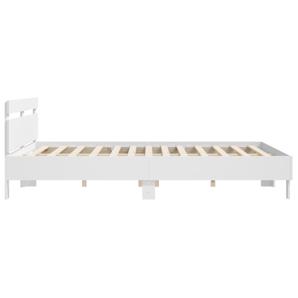 Modern Wooden Queen Size 1.6m Bed Frame Base With Headboard Wood Beds