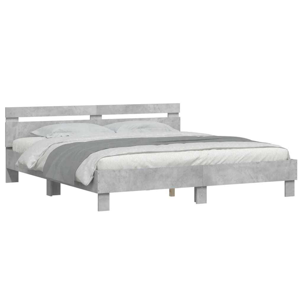 Modern Wooden Queen Size 1.6m Bed Frame Base With Headboard Wood Beds