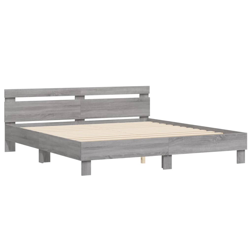 Modern Wooden Queen Size 1.6m Bed Frame Base With Headboard Wood Beds