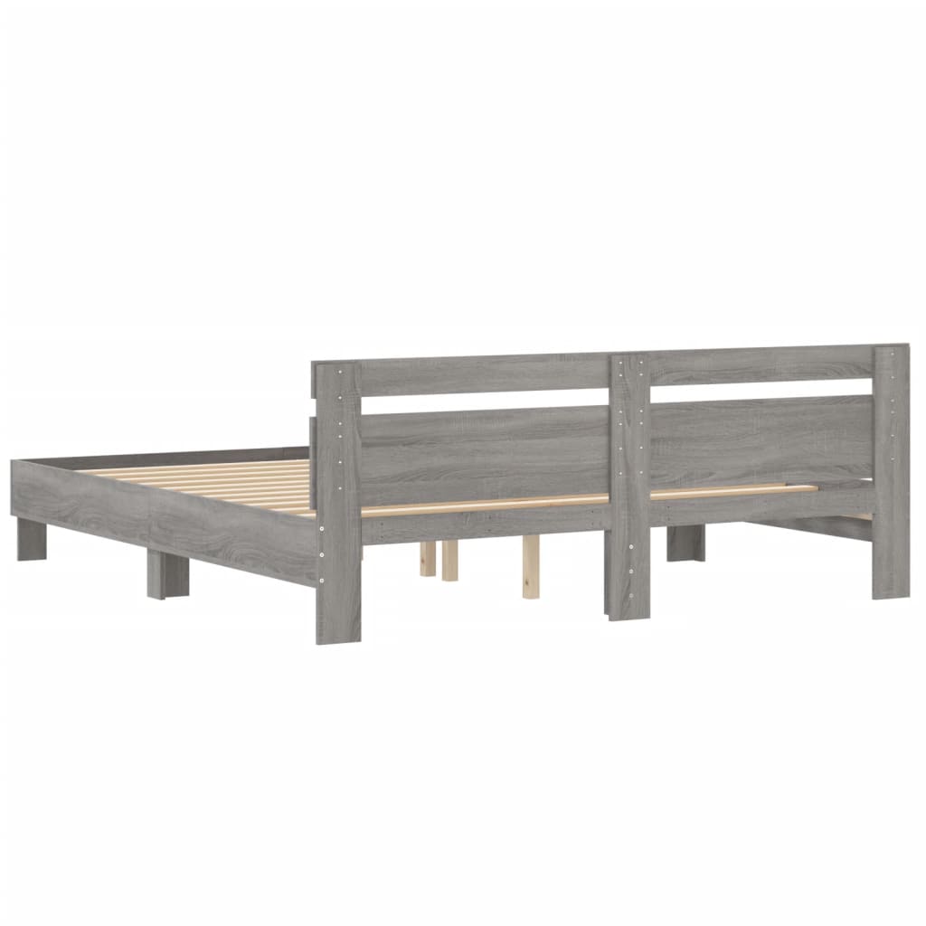 Modern Wooden Queen Size 1.6m Bed Frame Base With Headboard Wood Beds