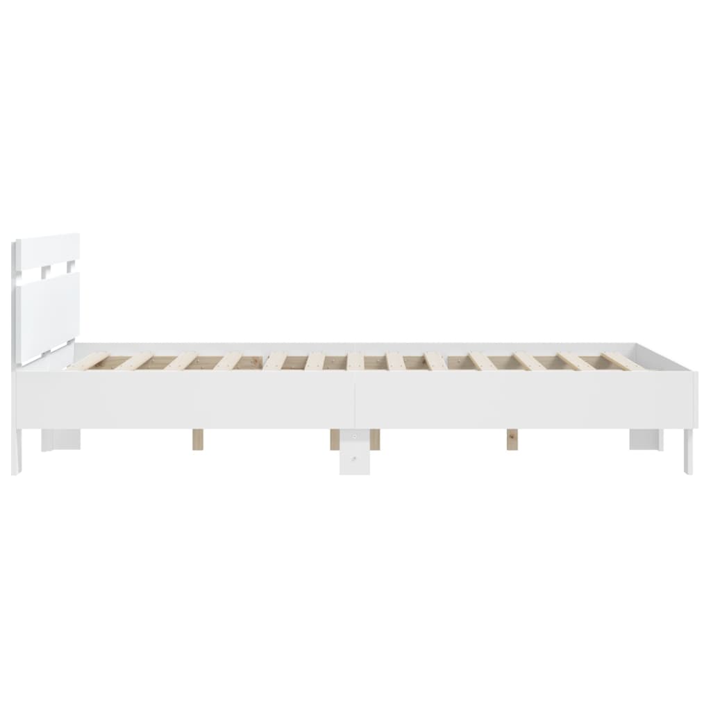 Modern Wooden King Size 1.5m Bed Frame Base With Headboard Wood Beds Solid