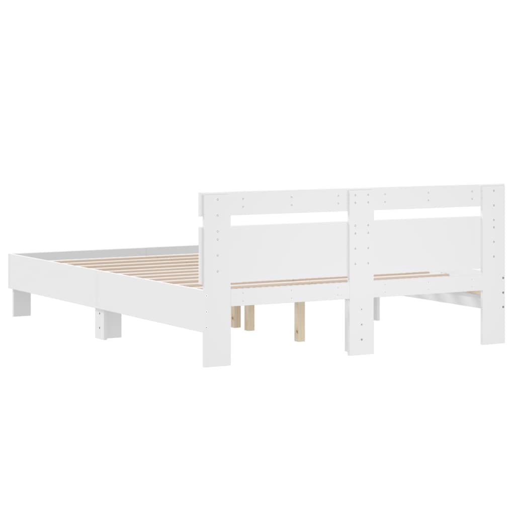 Modern Wooden King Size 1.5m Bed Frame Base With Headboard Wood Beds Solid