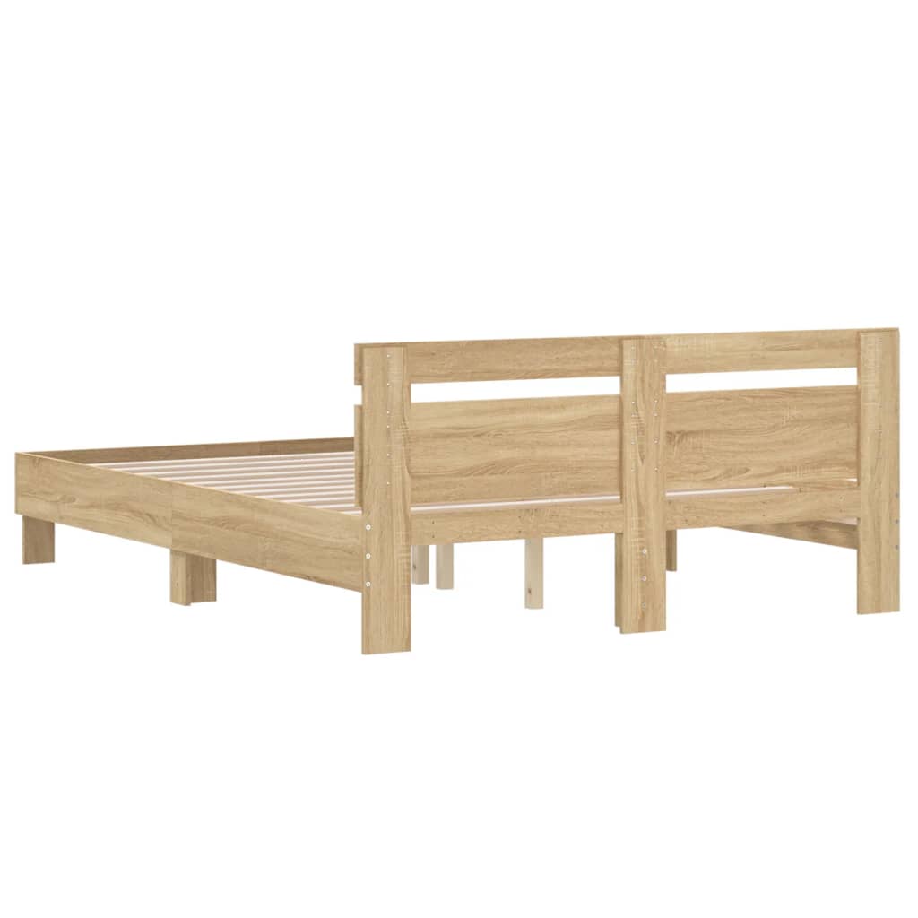 Modern Wooden King Size 1.5m Bed Frame Base With Headboard Wood Beds Solid