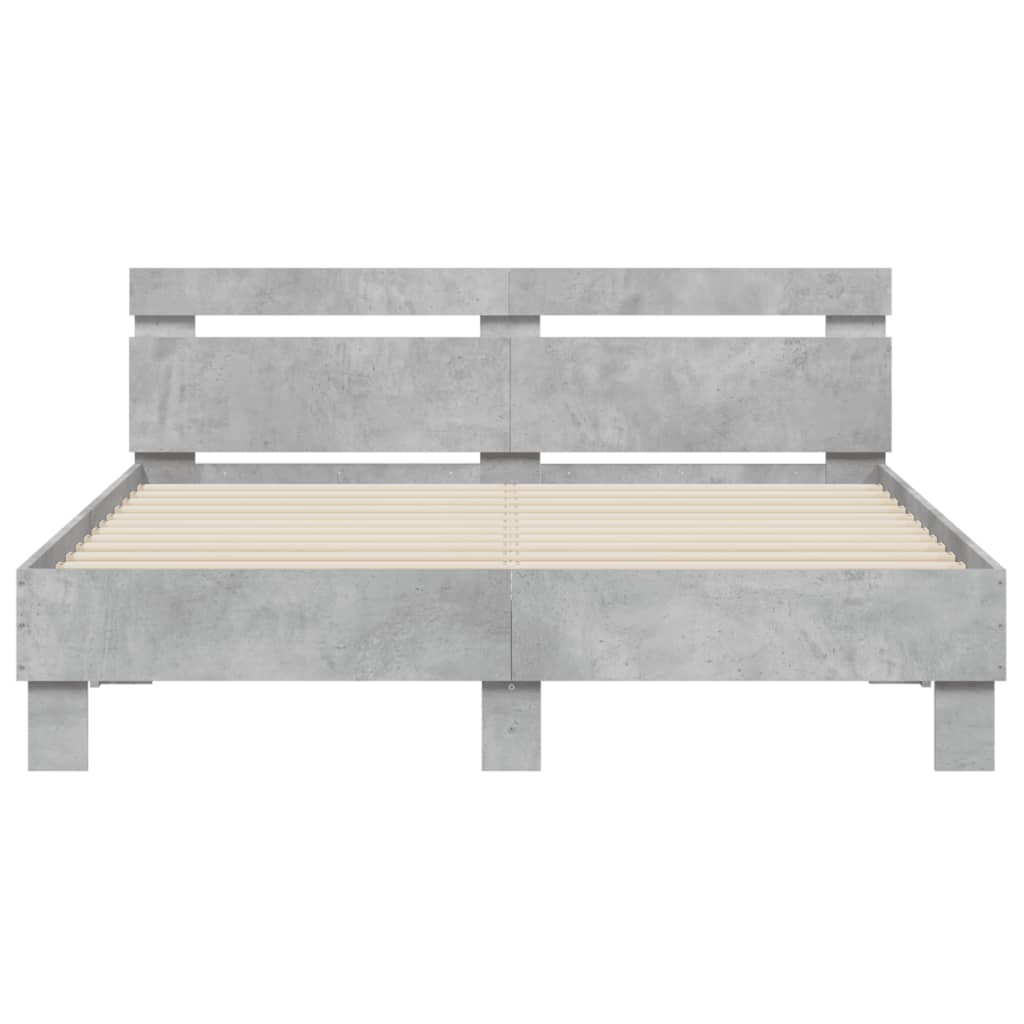 Modern Wooden King Size 1.5m Bed Frame Base With Headboard Wood Beds Solid