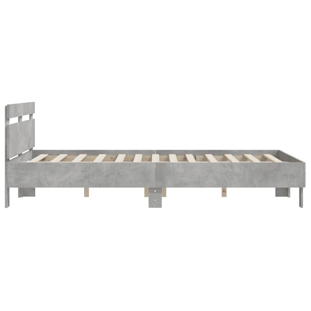 Modern Wooden King Size 1.5m Bed Frame Base With Headboard Wood Beds Solid