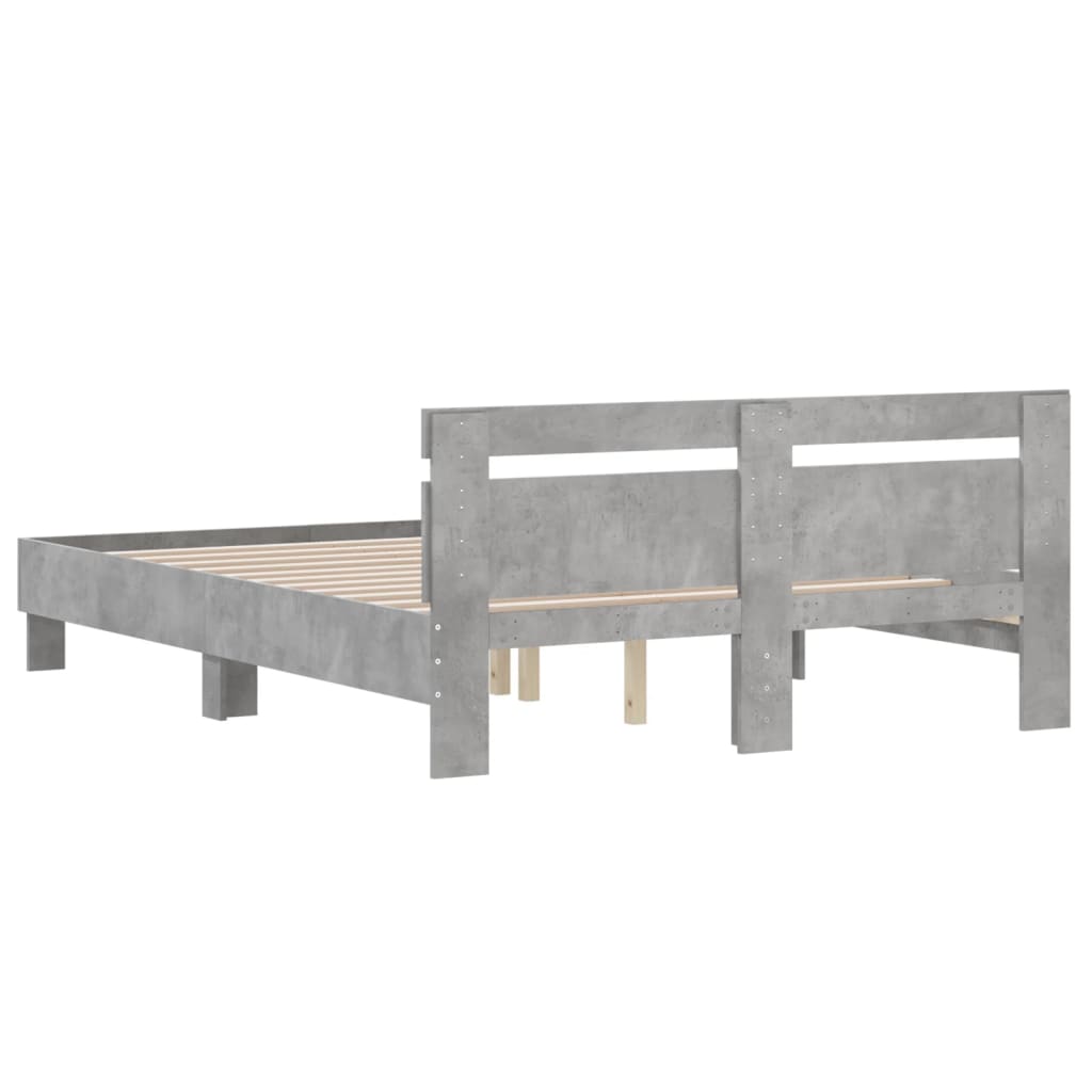 Modern Wooden King Size 1.5m Bed Frame Base With Headboard Wood Beds Solid
