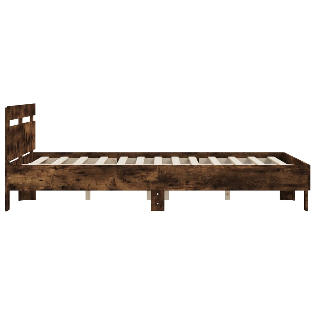 Modern Wooden King Size 1.5m Bed Frame Base With Headboard Wood Beds Solid