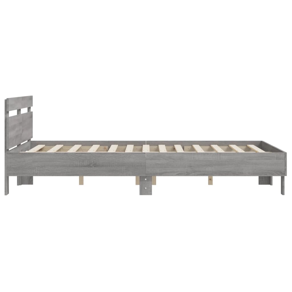 Modern Wooden King Size 1.5m Bed Frame Base With Headboard Wood Beds Solid