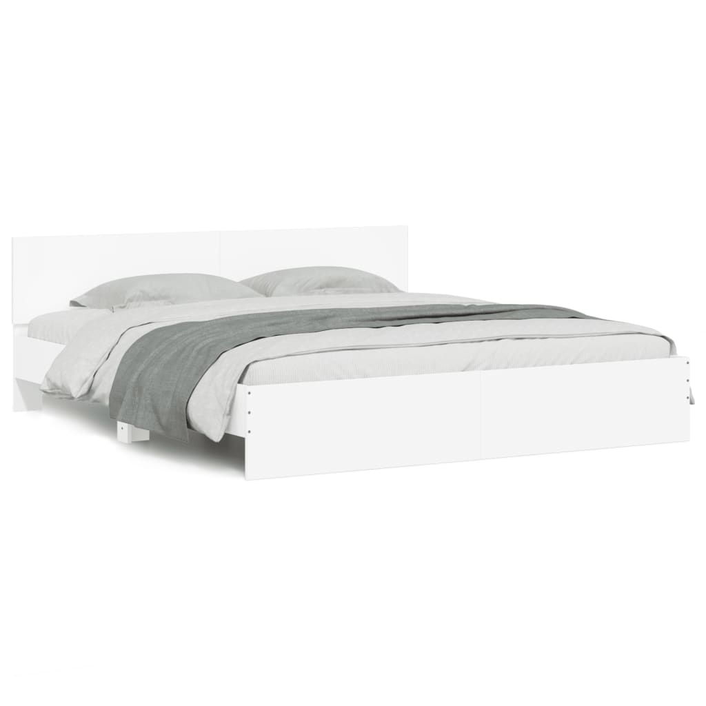 Modern Wooden Emperor Size 2m Bed Frame Base With Headboard Wood Beds