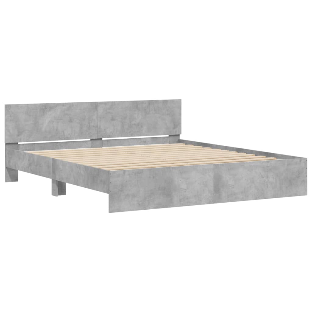 Modern Wooden Emperor Size 2m Bed Frame Base With Headboard Wood Beds