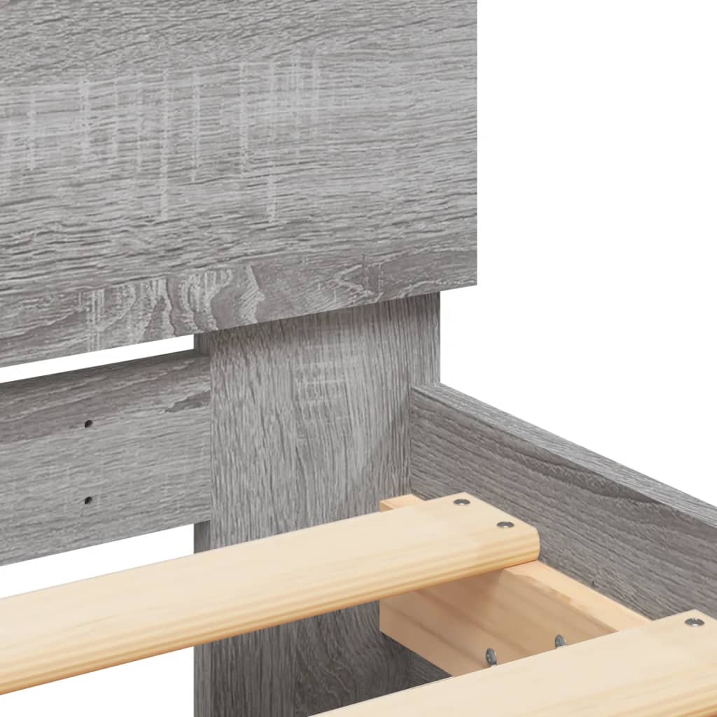 Modern Wooden Emperor Size 2m Bed Frame Base With Headboard Wood Beds