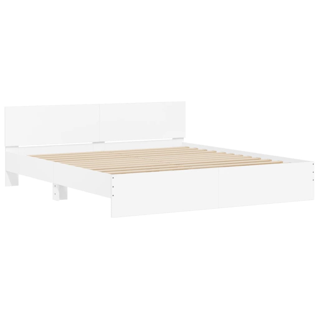 Modern Wooden Super King Size 1.8m Bed Frame Base With Headboard Wood Beds