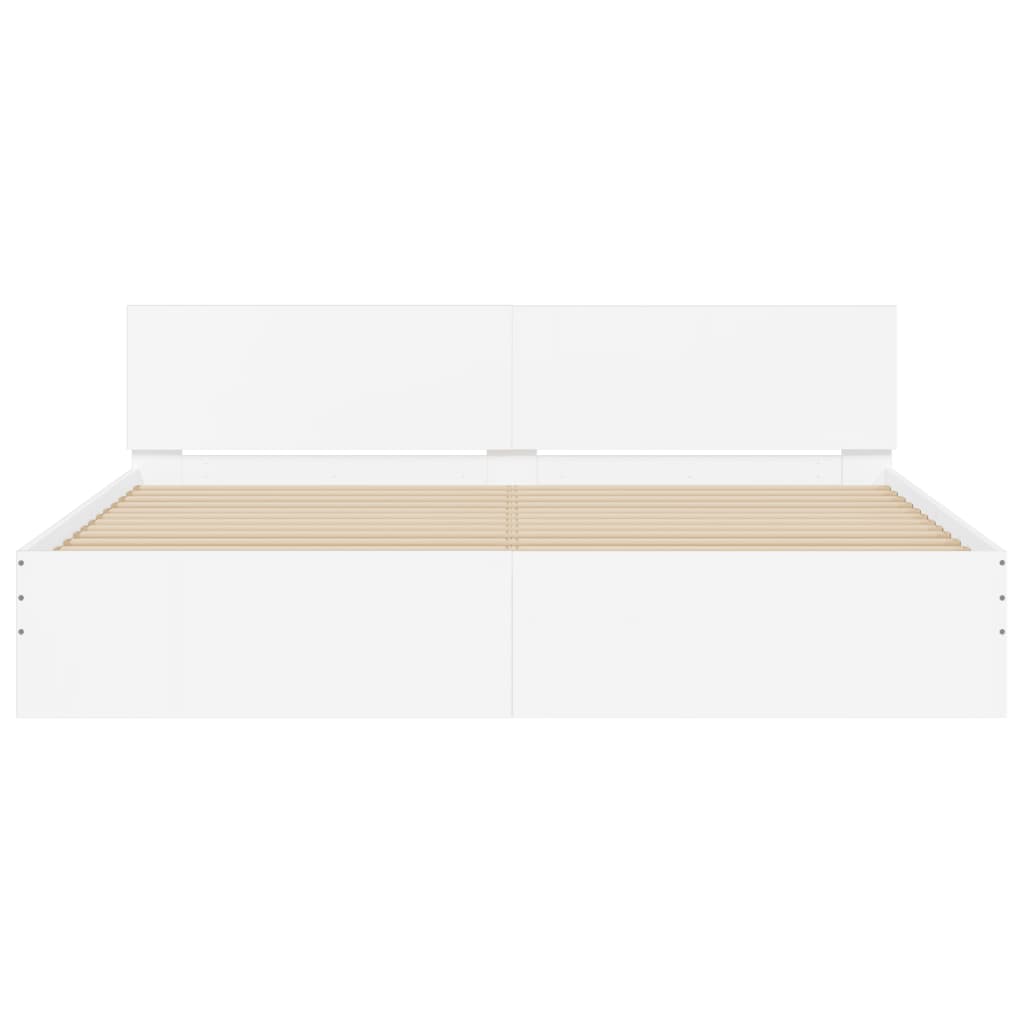 Modern Wooden Queen Size 1.6m Bed Frame Base With Headboard Wood Beds