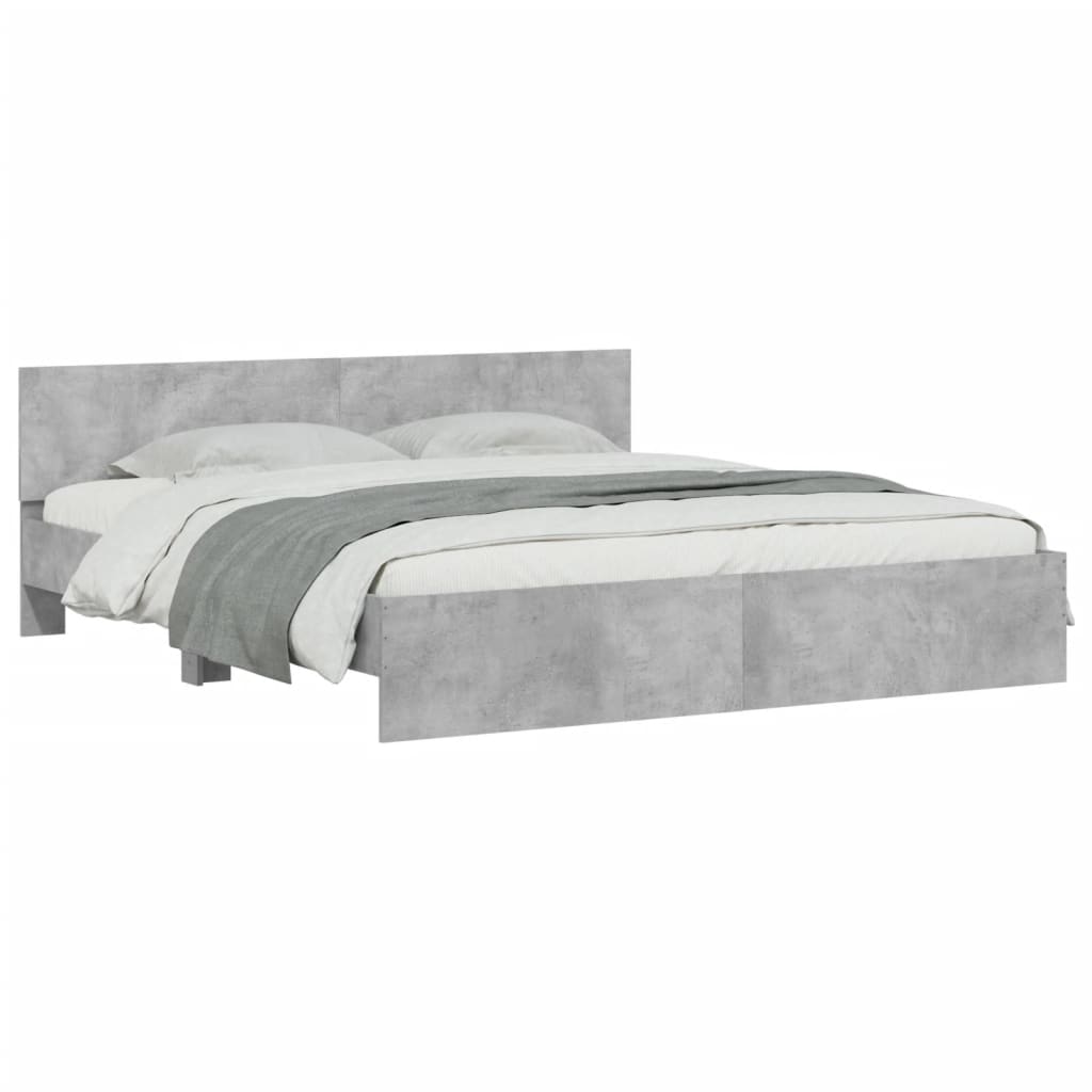 Modern Wooden Queen Size 1.6m Bed Frame Base With Headboard Wood Beds