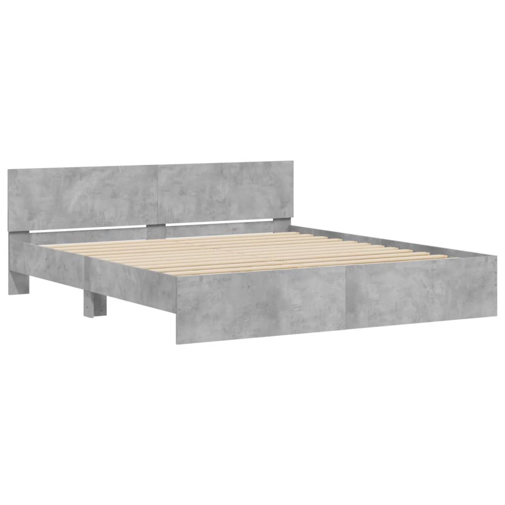 Modern Wooden Queen Size 1.6m Bed Frame Base With Headboard Wood Beds