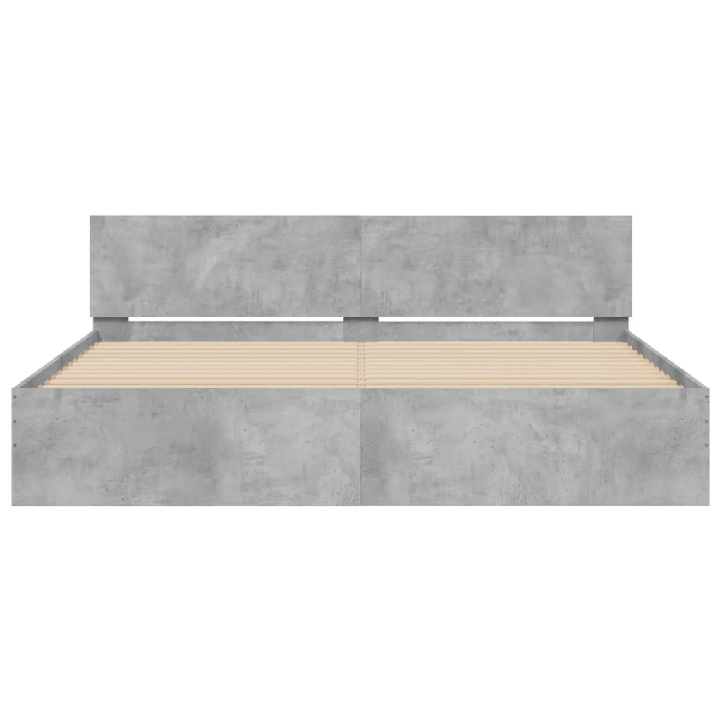 Modern Wooden Queen Size 1.6m Bed Frame Base With Headboard Wood Beds