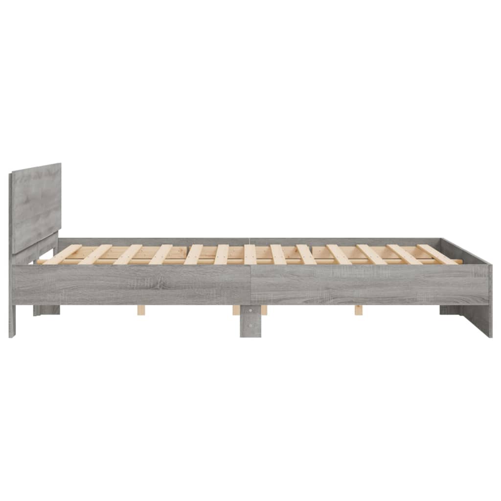 Modern Wooden Queen Size 1.6m Bed Frame Base With Headboard Wood Beds