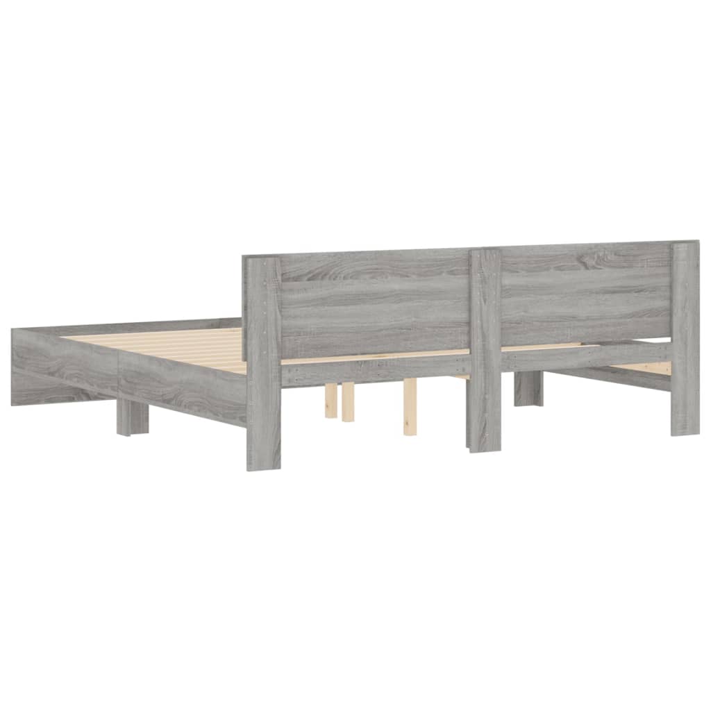 Modern Wooden Queen Size 1.6m Bed Frame Base With Headboard Wood Beds